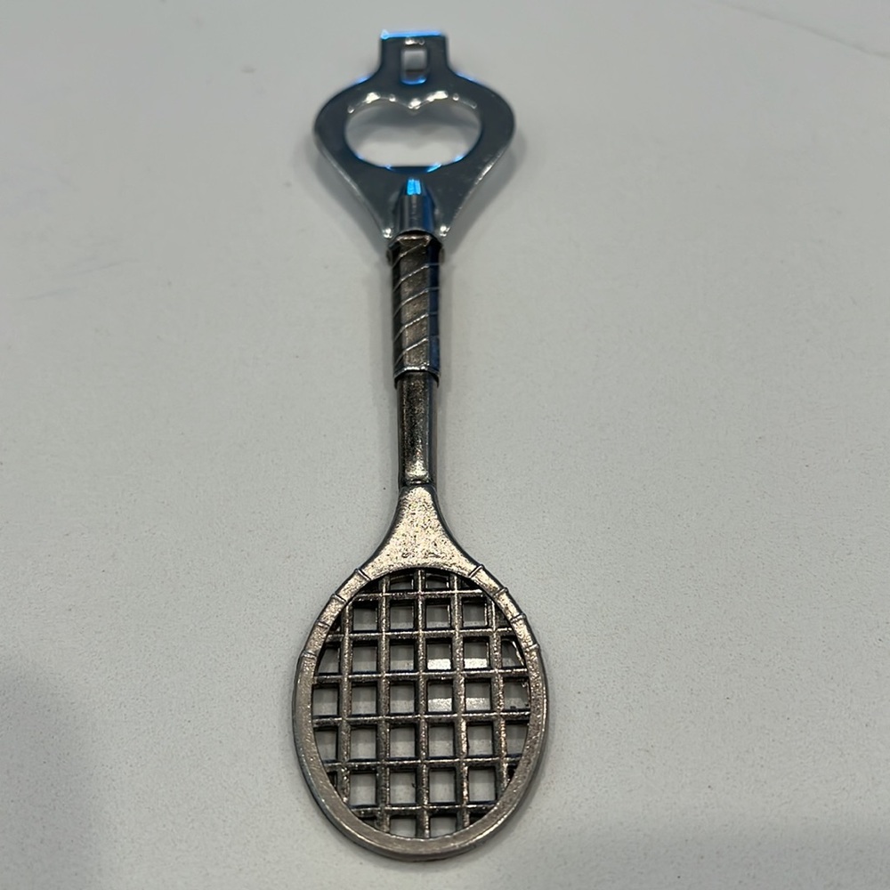 Vintage Chrome Metal Tennis
Racquet 7-1/4" Bottle Opener
Sports Japan Gift Sport